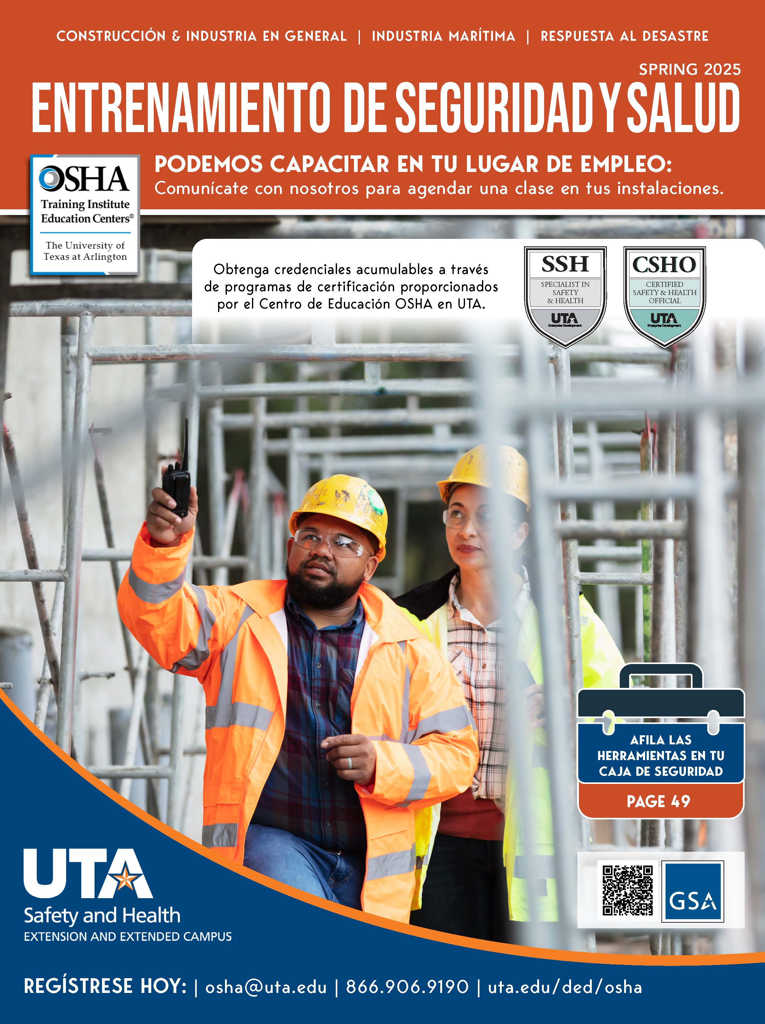 Safety & Health Spanish Catalog cover